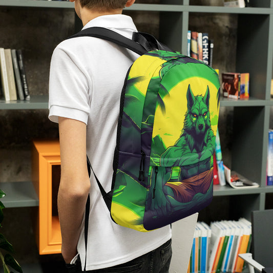 Mochila Premium Lobo Neon Beach