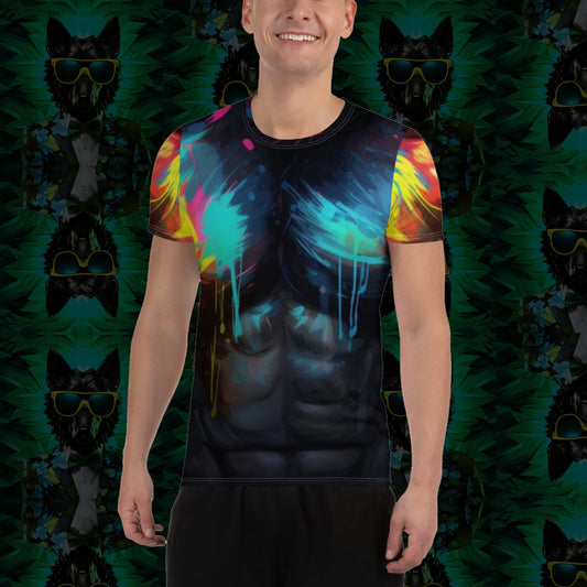 Playera Deportiva Lobo Neon