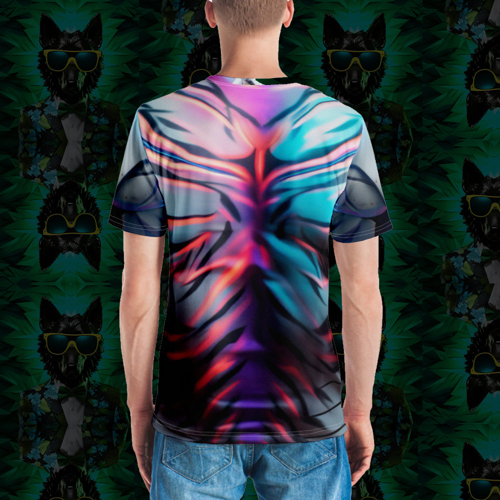 Playera Tigre Blanco Neon