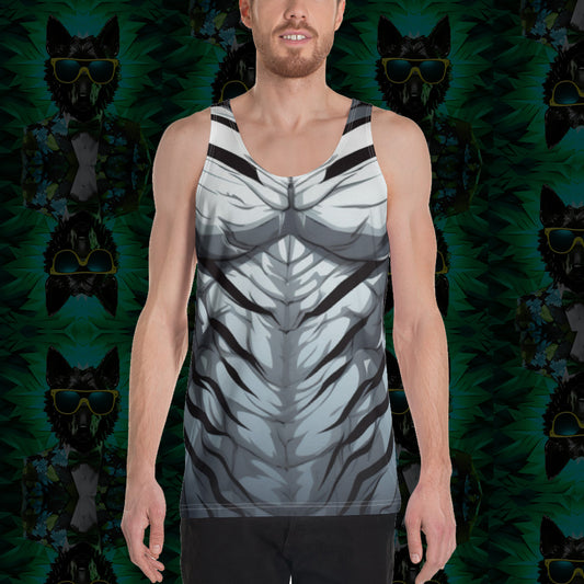 Tank Top Tigre Blanco Cartoon