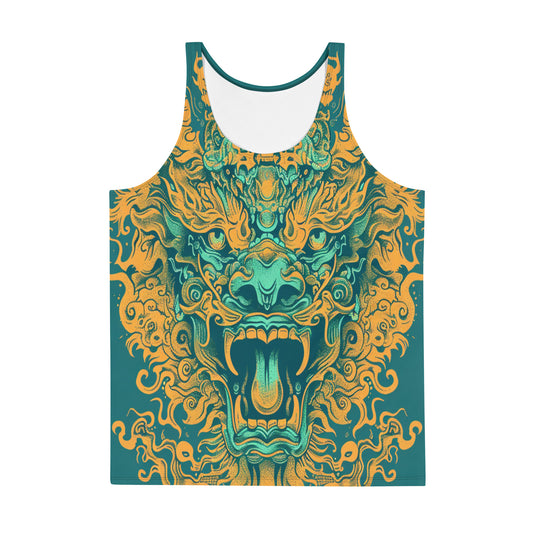 Mythical Beast Orange Tank Top