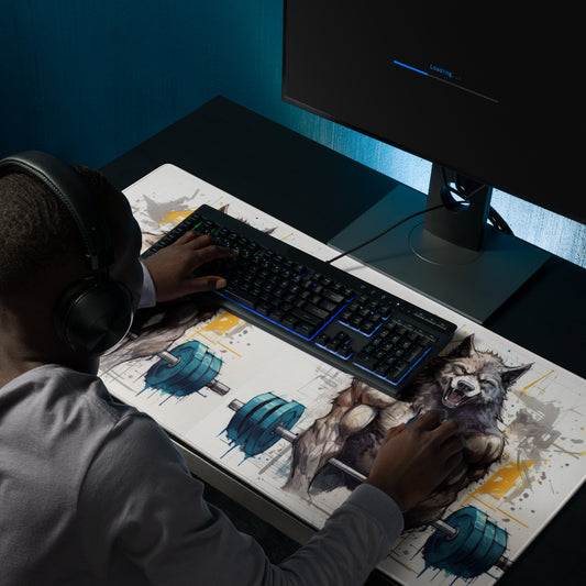 Mouse Pad Gamer Lobo Gym
