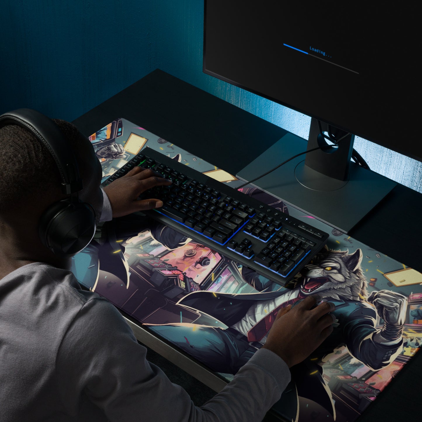 Mouse Pad Gamer Lobo Casino