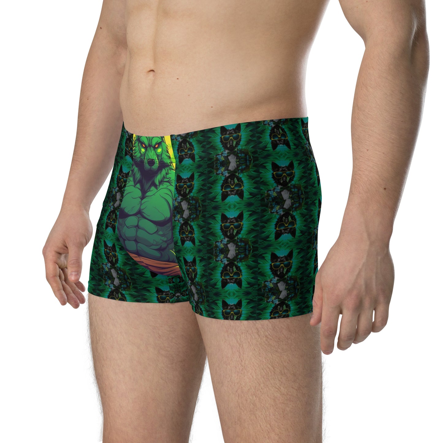 Boxer Lobo Neon Beach